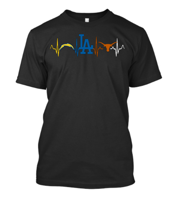 Love Chargers Dodgers La With Longhorns T-Shirt