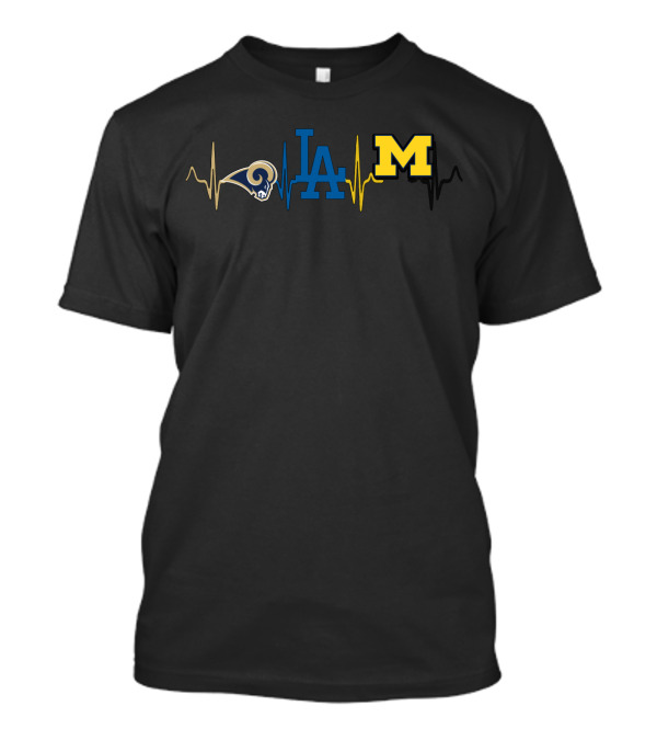 Love Rams Dodgers Michigan T-Shirt