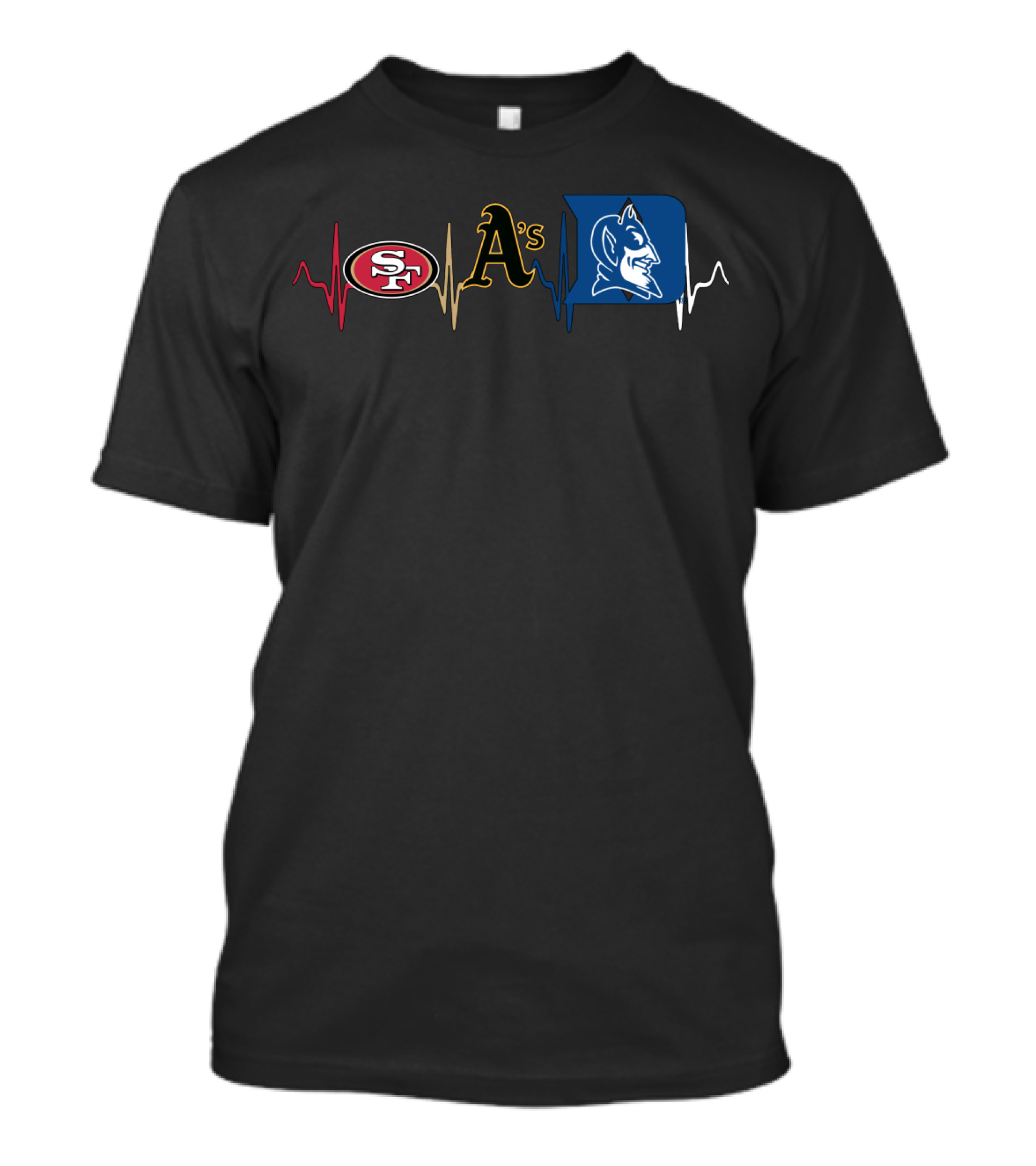 49ers Athletics Duke Heartbeat T-Shirt