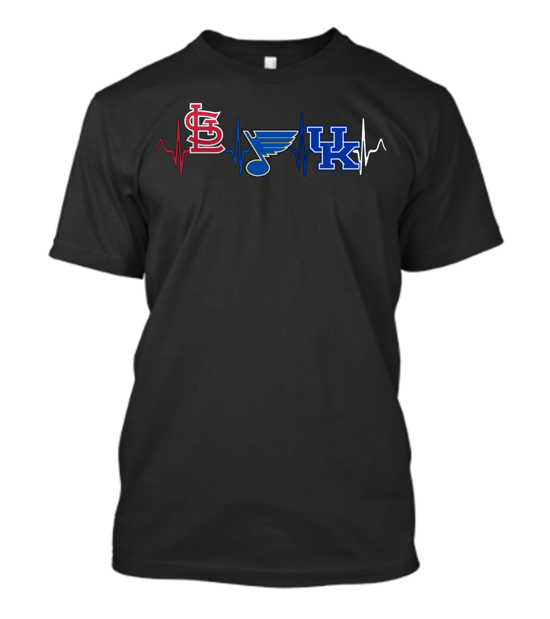 Stcardinals Blues Kw Heartbeat T-Shirt