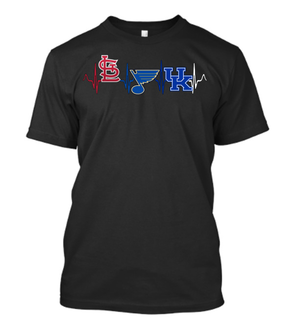 Stcardinals Blues Kw Heartbeat T-Shirt