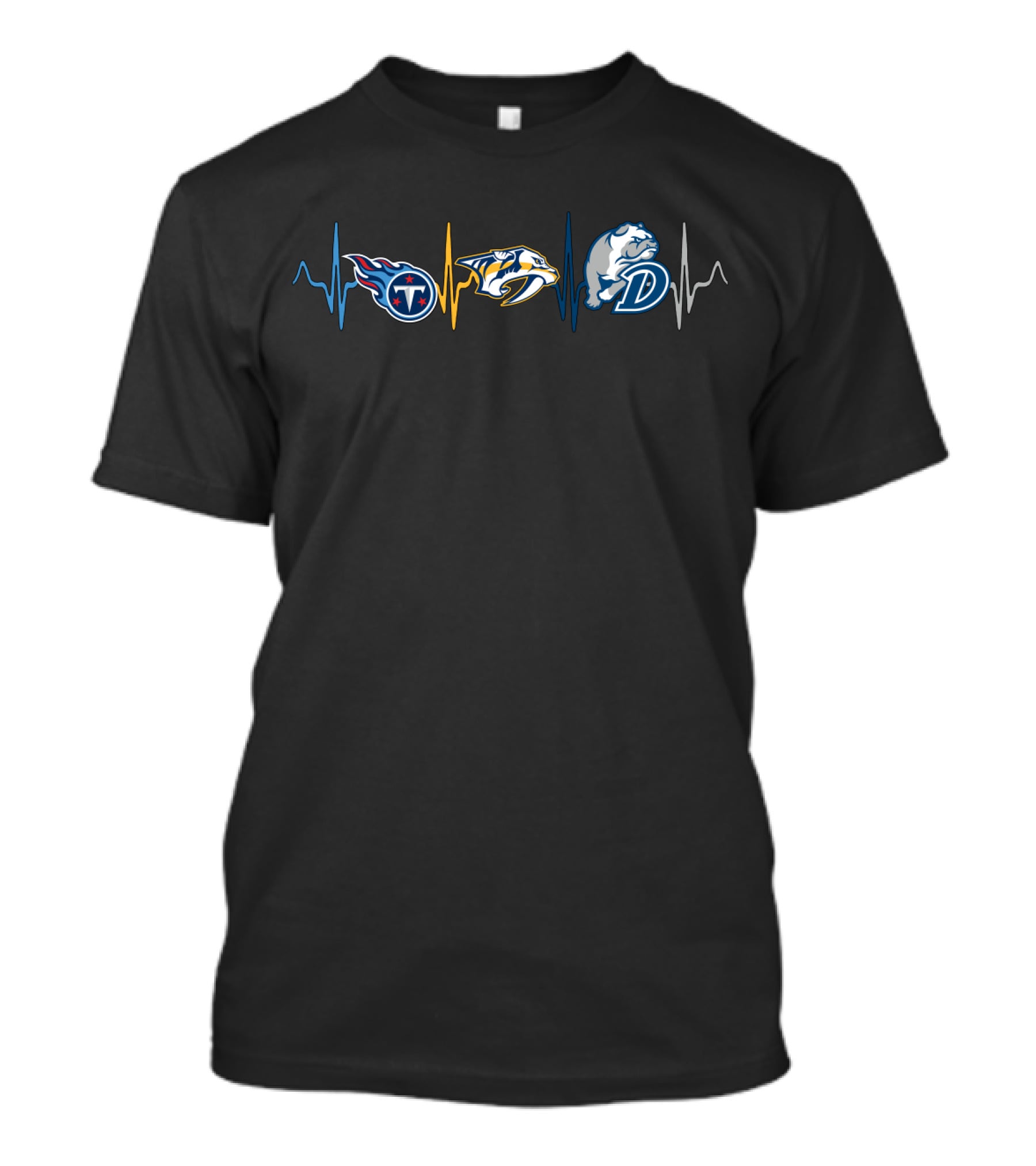 Titans Predators Db Heartbeat Icons T-Shirt