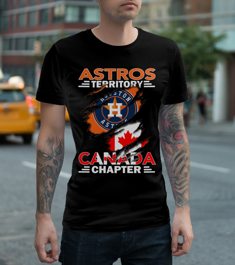 Houston Astros Territory Canada Chapter Flag T-Shirt