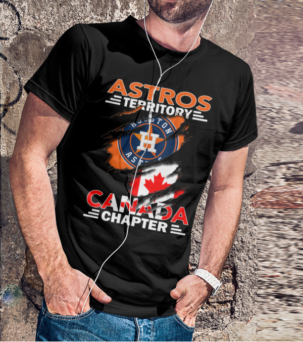 Houston Astros Territory Canada Chapter Flag T-Shirt
