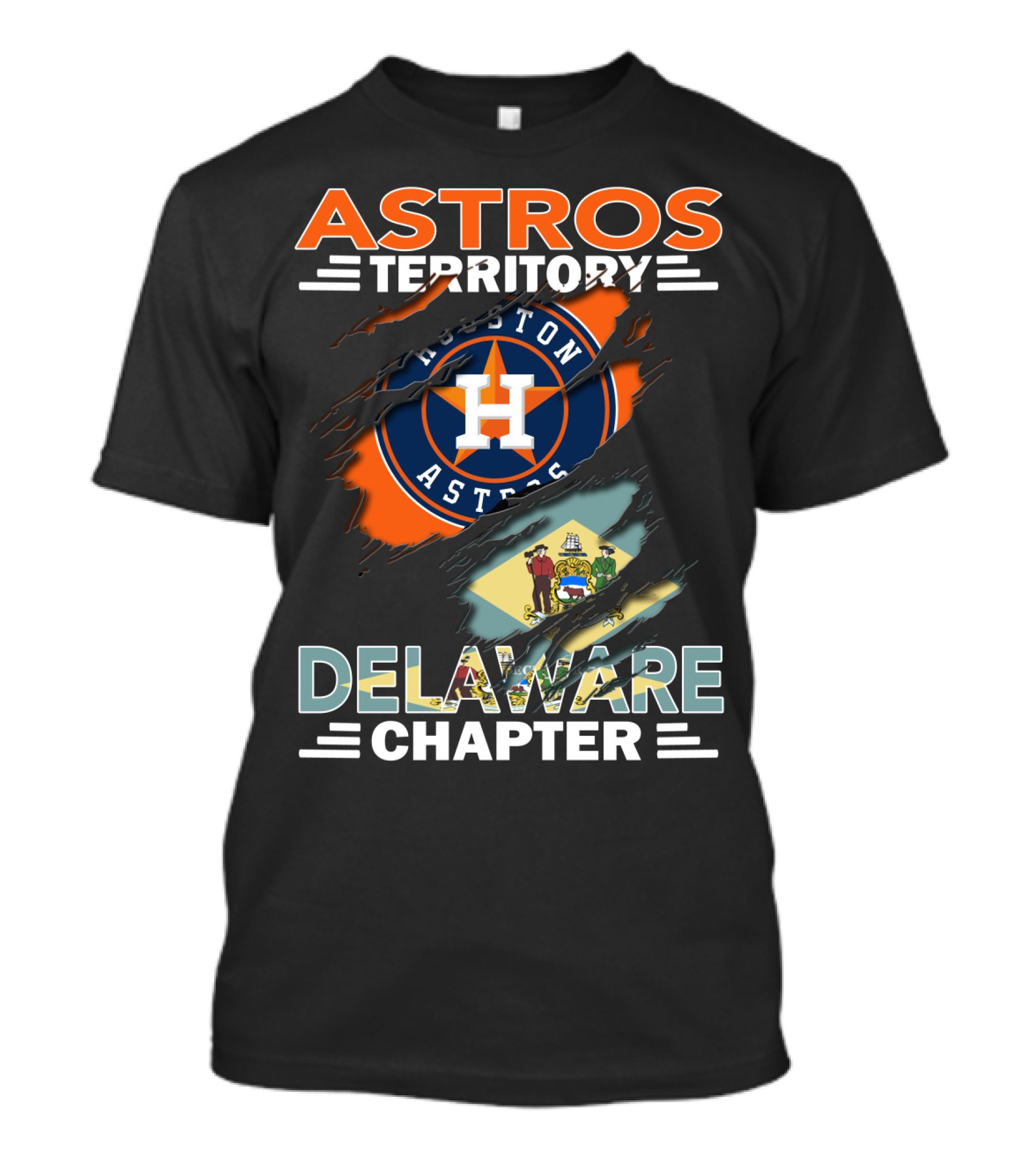 Astros Territory Houston Astros Delaware Chapter T-Shirt
