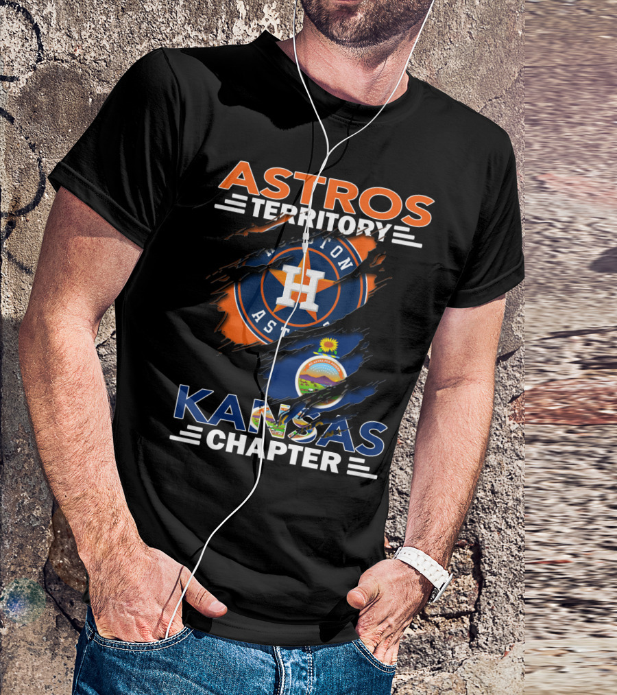 ASTROS TERRITORY KANSAS CHAPTER HOUSTON ASTROS FLAG T-Shirt