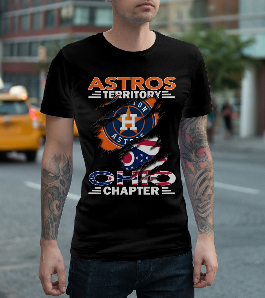 Astros Territory Ohio Chapter Houston Astros Ohio Flag T-Shirt