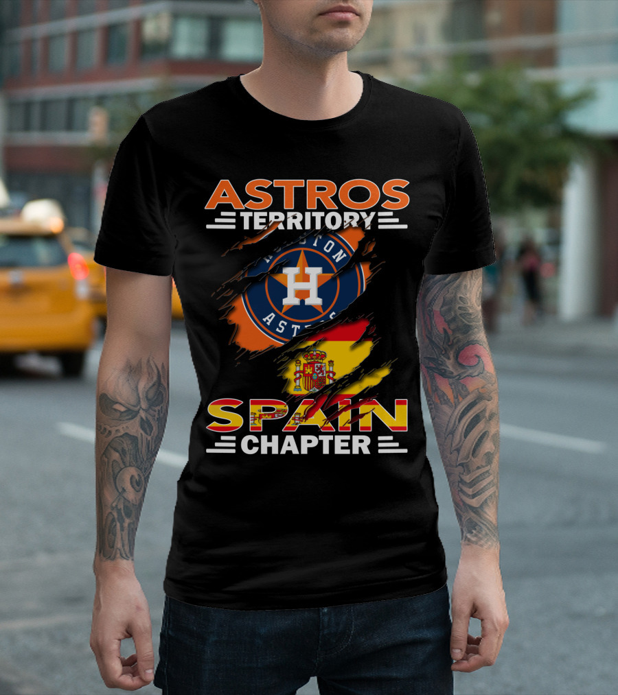 Astros Territory Spain Chapter Houston Astros Spain Flag T-Shirt
