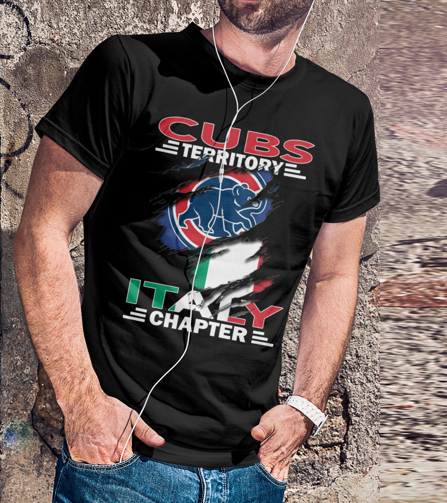 Cubs Territory Italy Chapter Flag And Bear T-Shirt