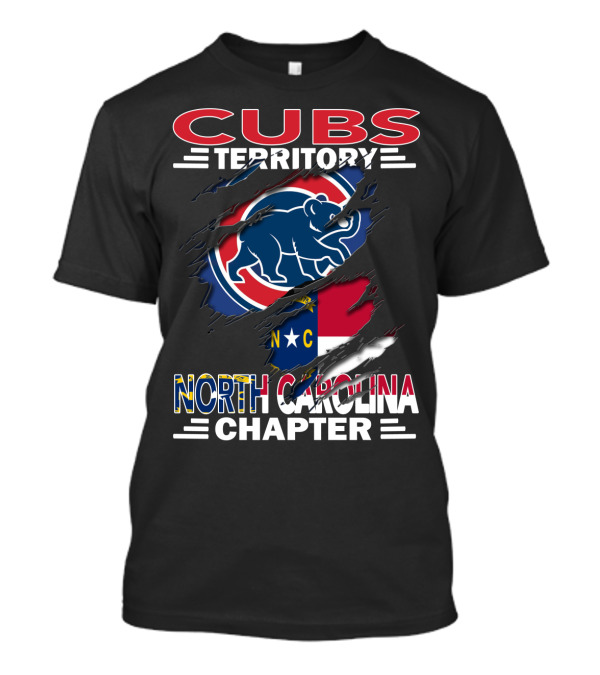 Cubs Territory North Carolina Chapter Flag And Bear T-Shirt
