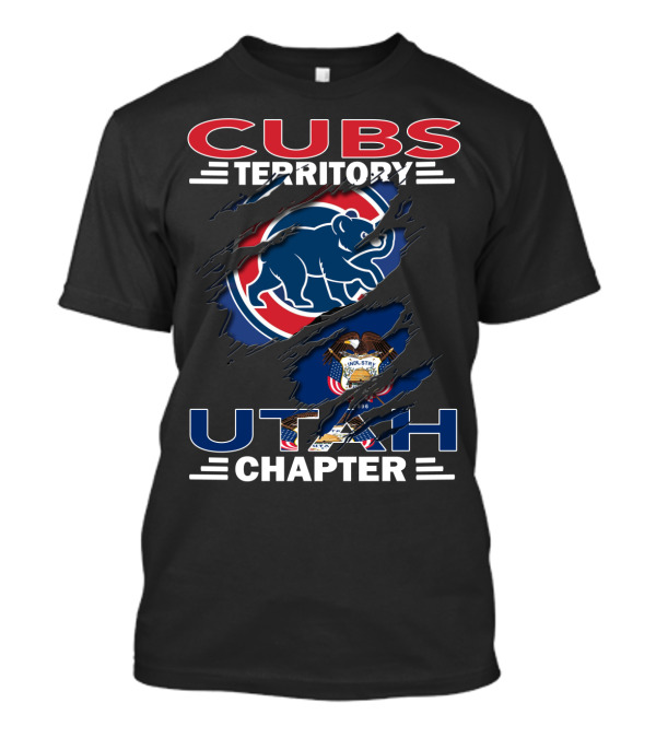 Cubs Territory Utah Chapter Bears And State Flag T-Shirt