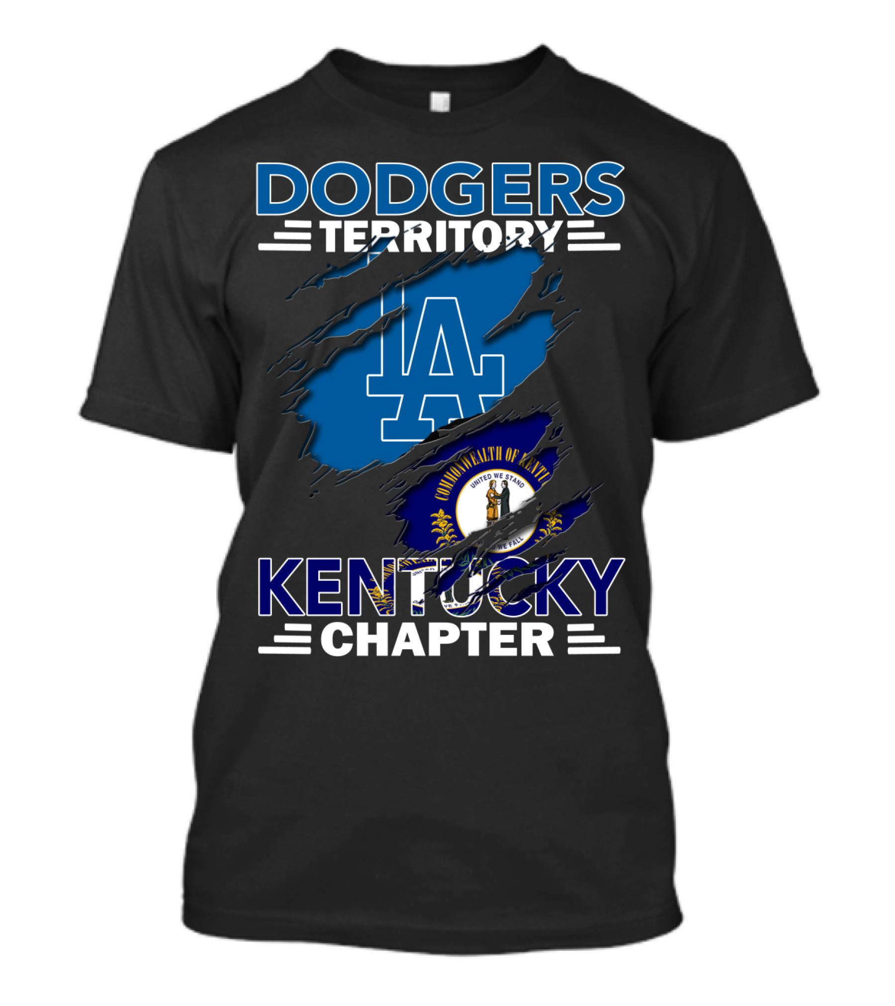 Dodgers Territory Kentucky Chapter Commonwealth Flag T-Shirt