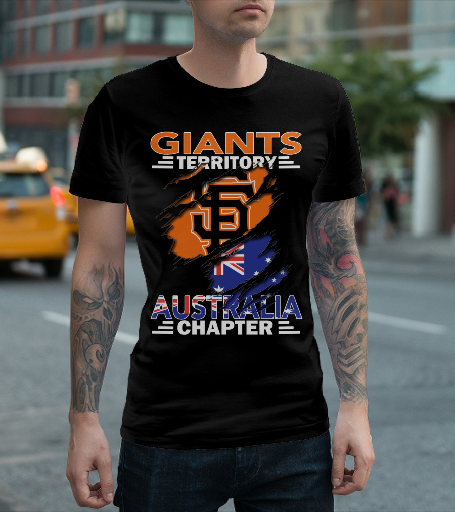 Giants Territory Australia Chapter San Francisco Giants Flag T-Shirt