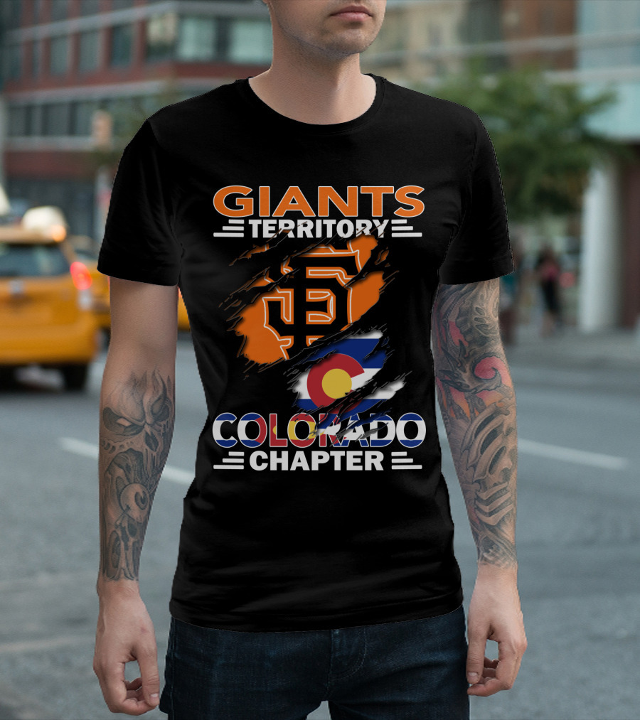 Giants Territory Colorado Chapter San Francisco Giants Colorado Flag T-Shirt