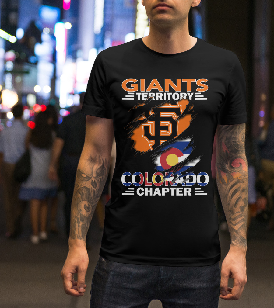 Giants Territory Colorado Chapter San Francisco Giants Colorado Flag T-Shirt