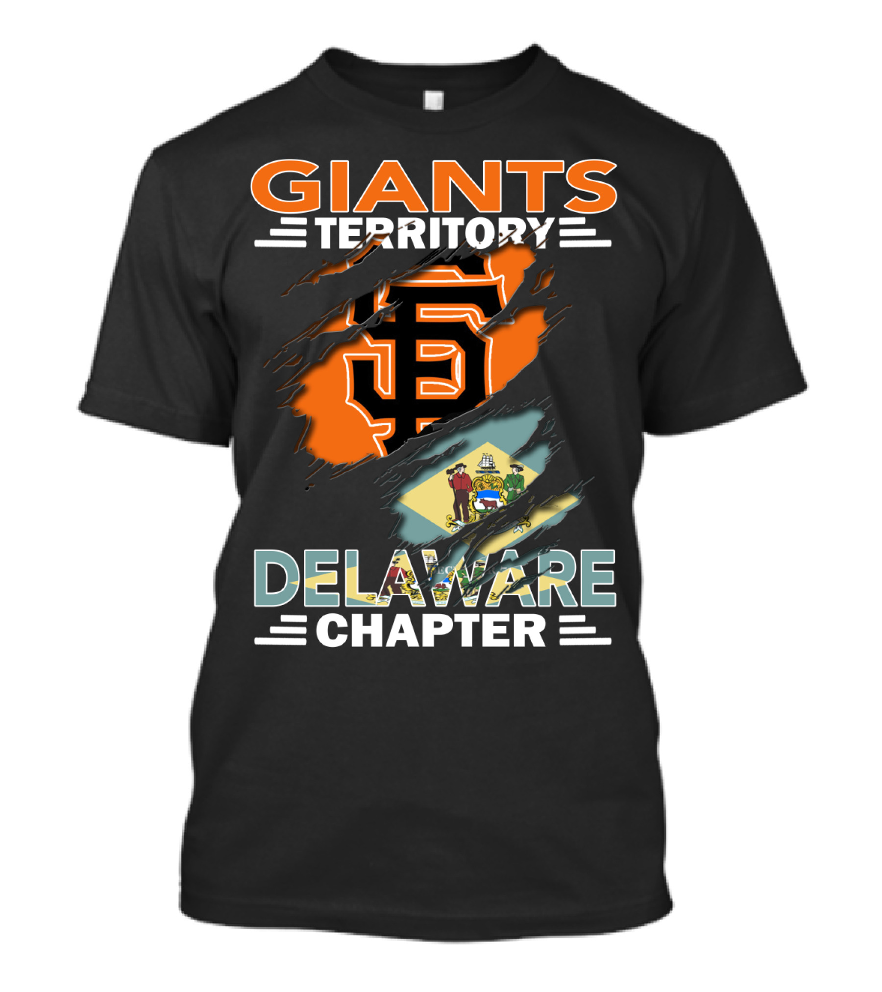 Giants Territory San Francisco Logo Delaware Chapter T-Shirt