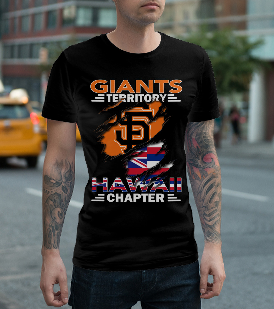 Giants Territory Sf Logo Hawaii Chapter Flag T-Shirt