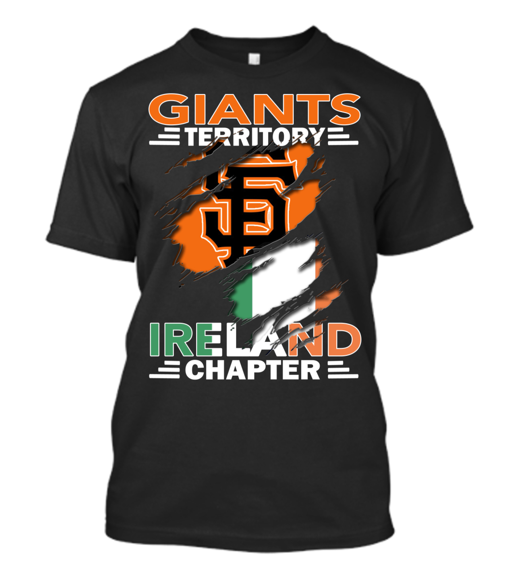 Giants Territory Ireland Chapter Sf Giants Irish Flag T-Shirt