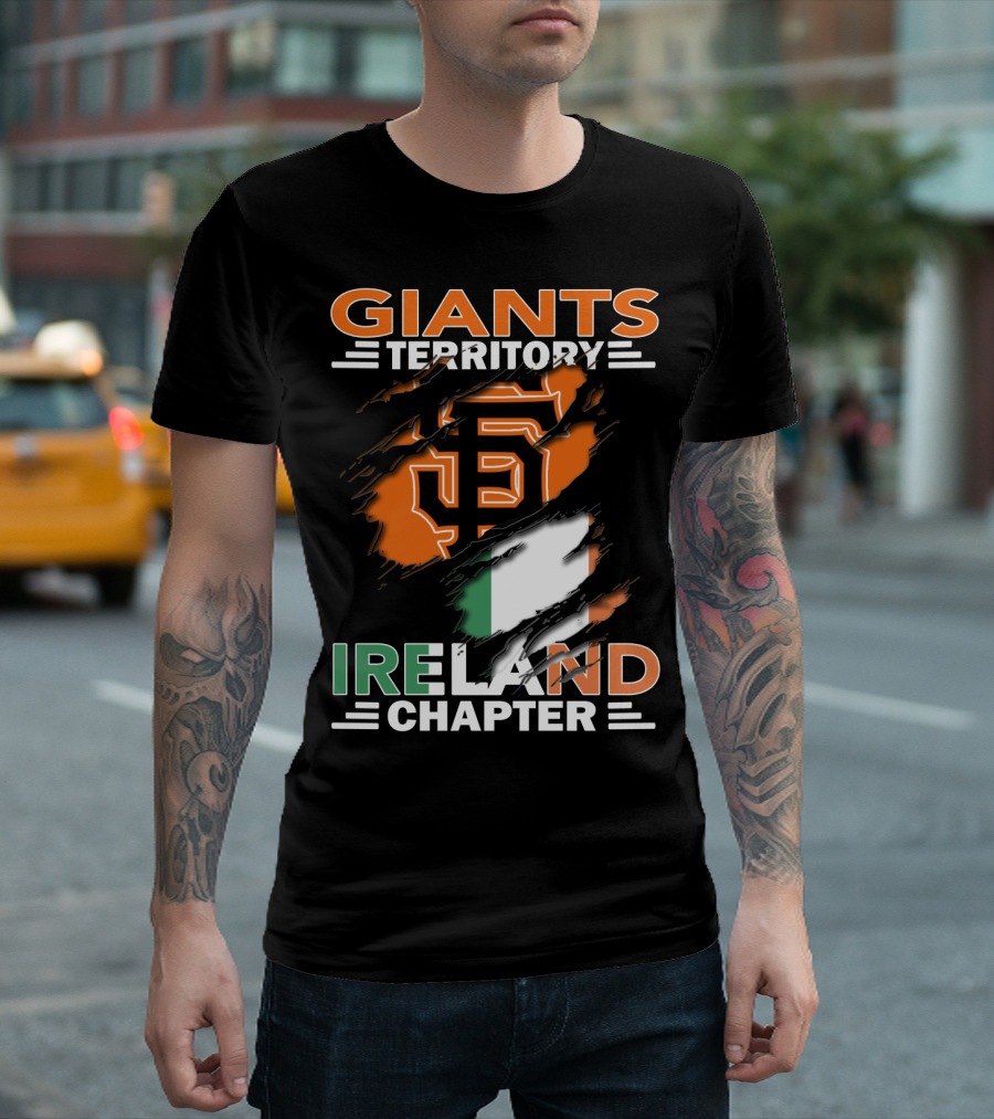Giants Territory Ireland Chapter Sf Giants Irish Flag T-Shirt