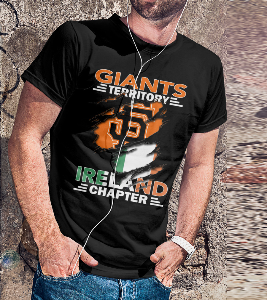 Giants Territory Ireland Chapter Sf Giants Irish Flag T-Shirt