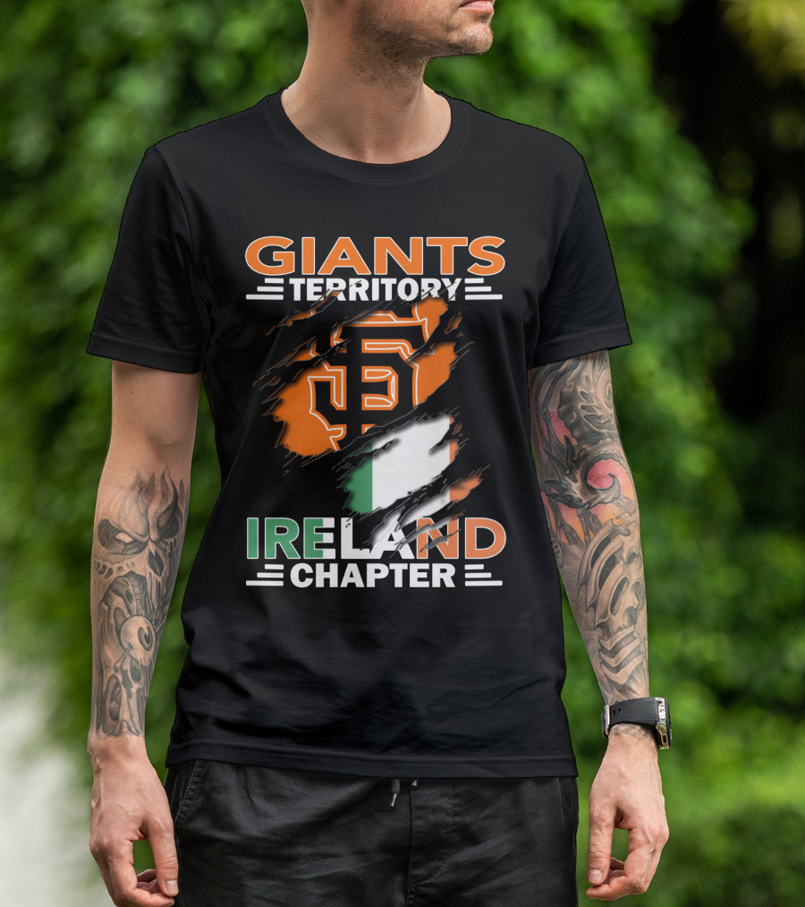 Giants Territory Ireland Chapter Sf Giants Irish Flag T-Shirt