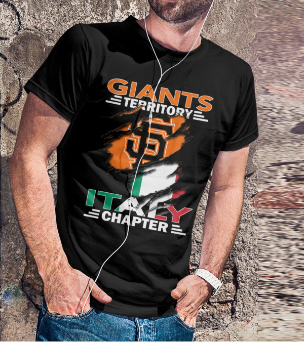 Giants Territory Sf Logo Italy Chapter T-Shirt