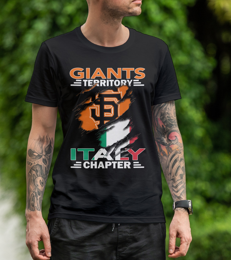 Giants Territory Sf Logo Italy Chapter T-Shirt
