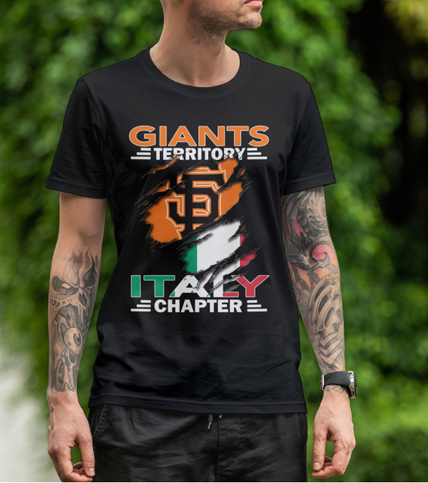 Giants Territory Sf Logo Italy Chapter T-Shirt
