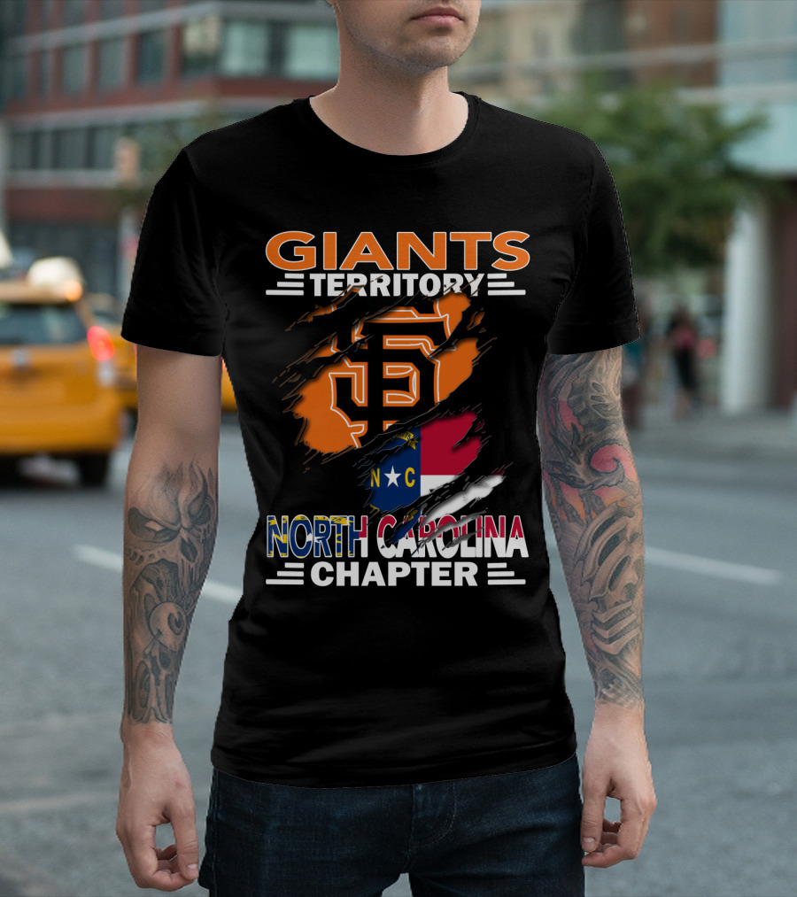 Giants Territory Sf Logo North Carolina Chapter T-Shirt