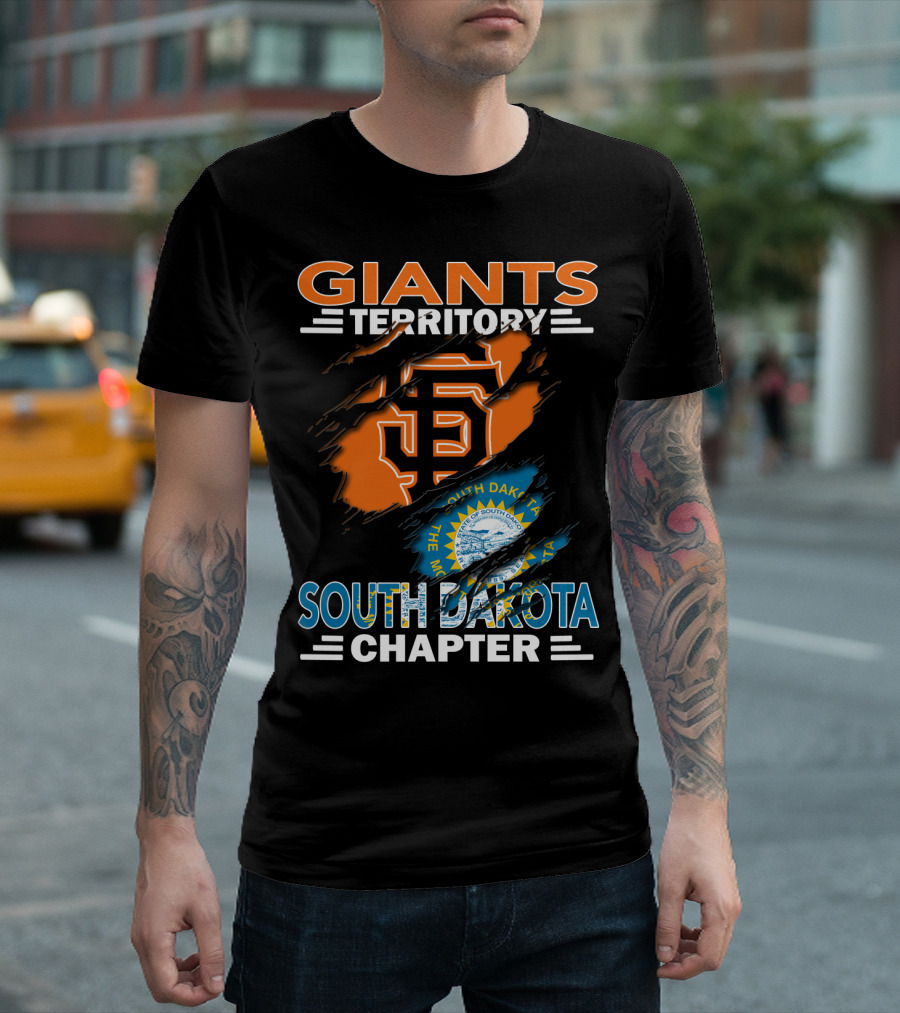 Giants Territory San Francisco South Dakota Chapter Logo And State Seal T-Shirt
