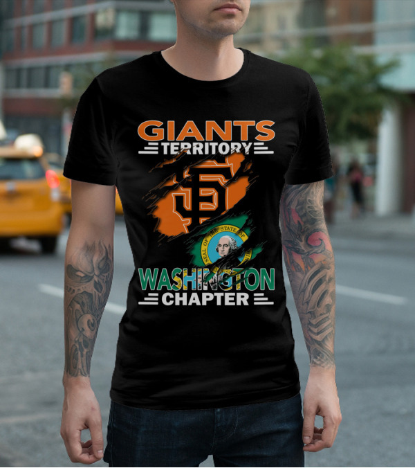Giants Territory Washington Chapter State Seal T-Shirt