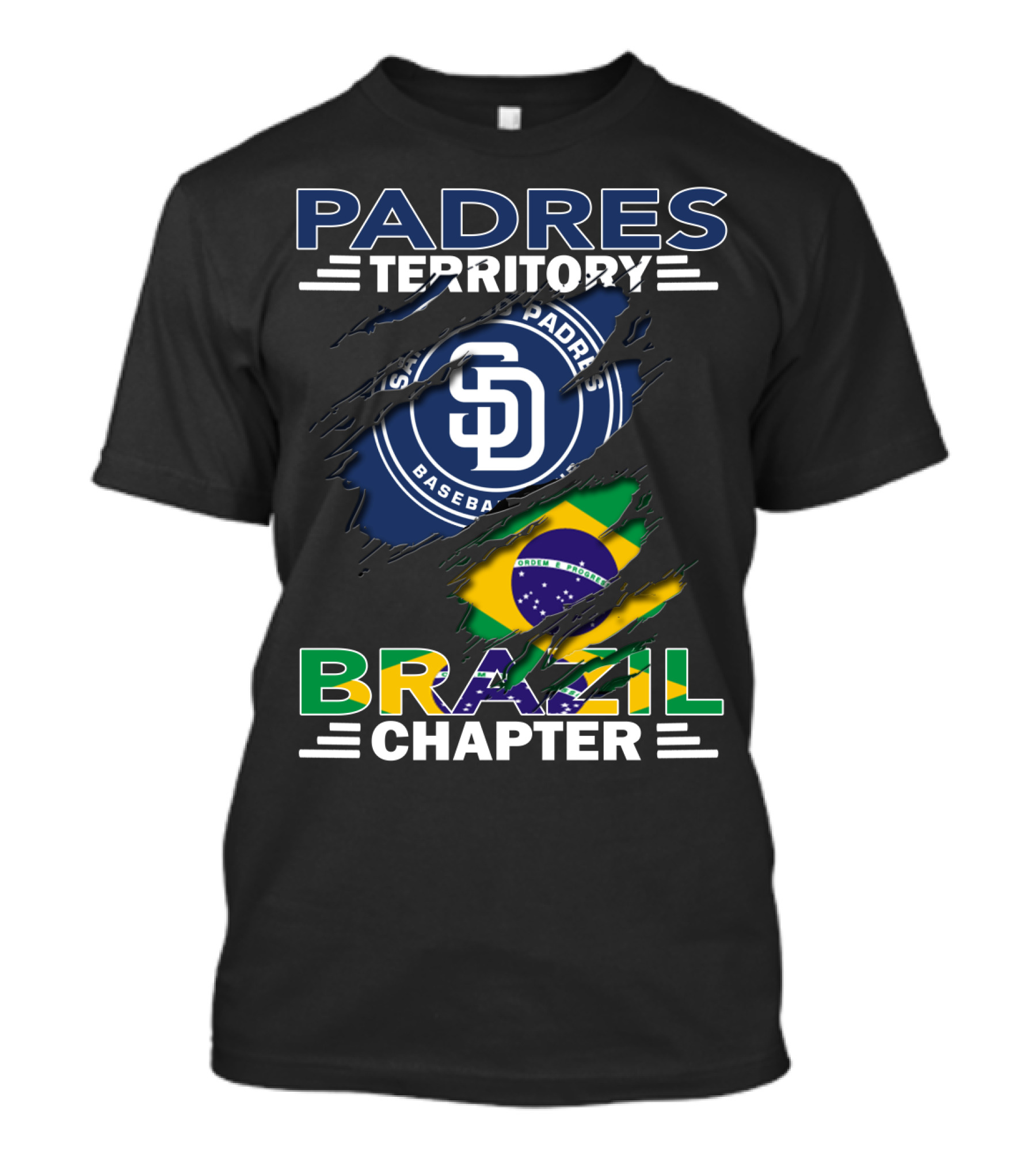 Padres Territory San Diego Baseball Brazil Chapter T-Shirt