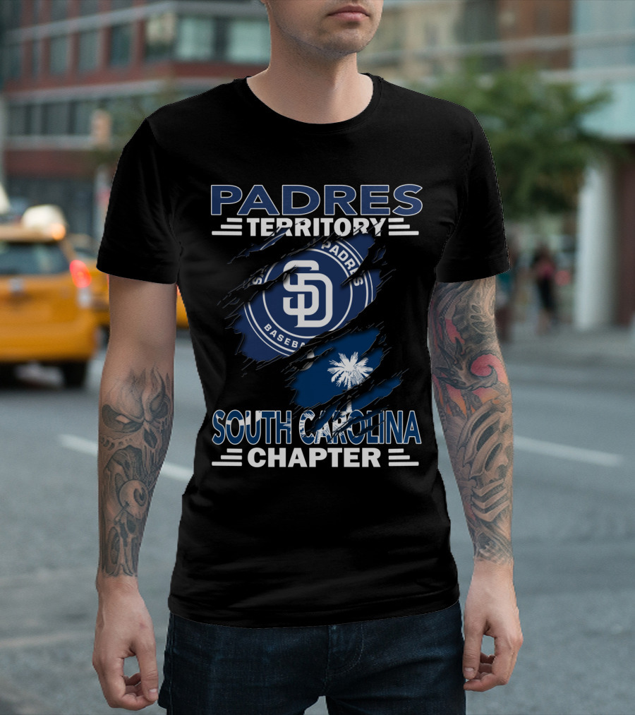 San Diego Padres Territory South Carolina Chapter Baseball Fan Club T-Shirt