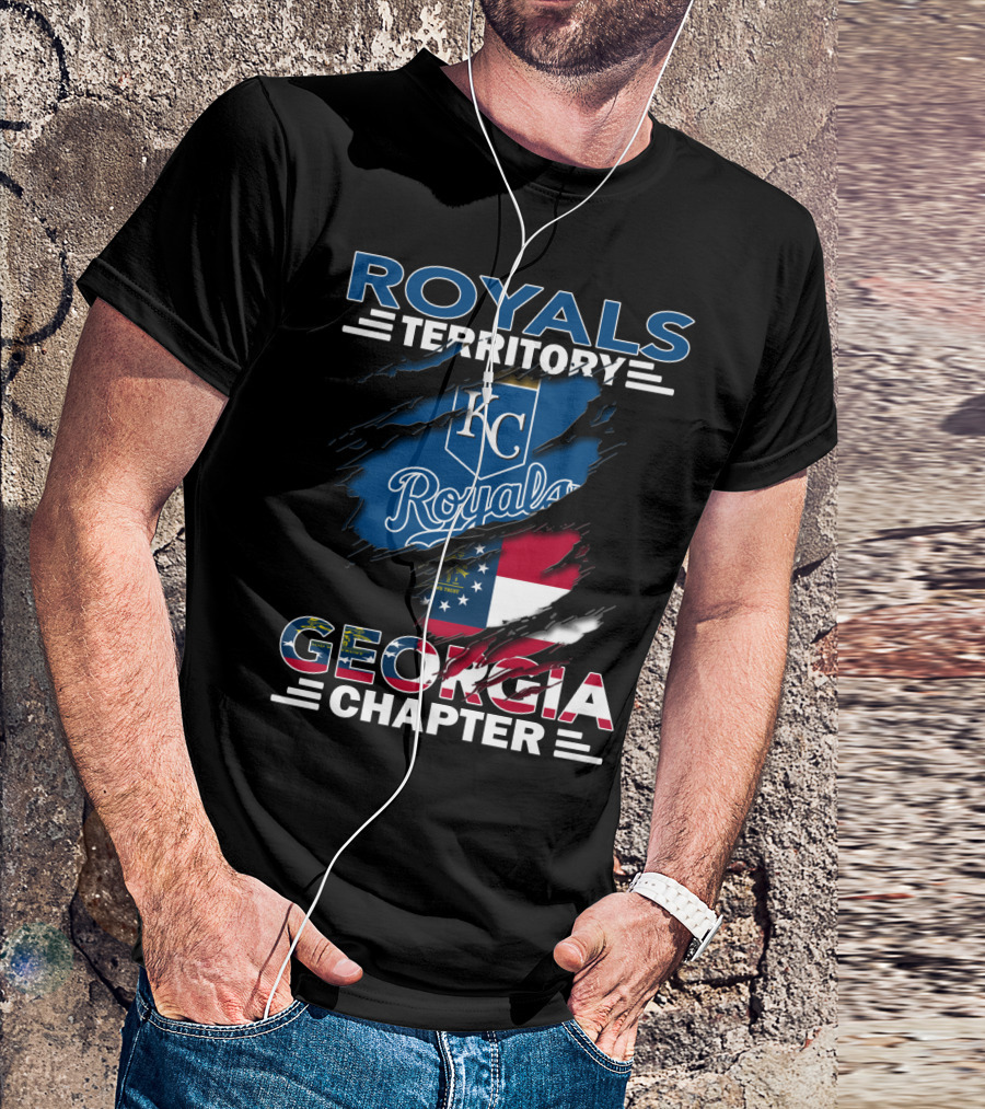 Royals Territory Georgia Chapter KC Flag T-Shirt