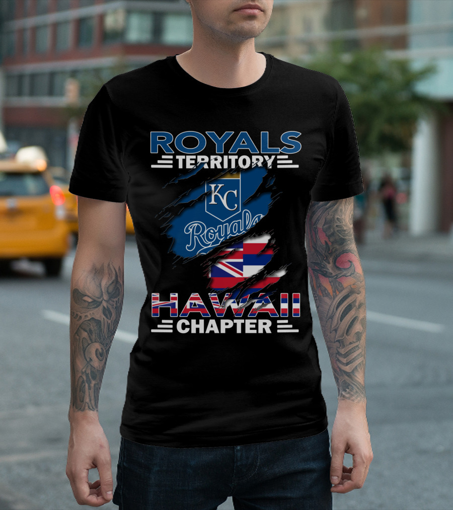 Royals Territory KC Royals Hawaii Chapter Flag T-Shirt