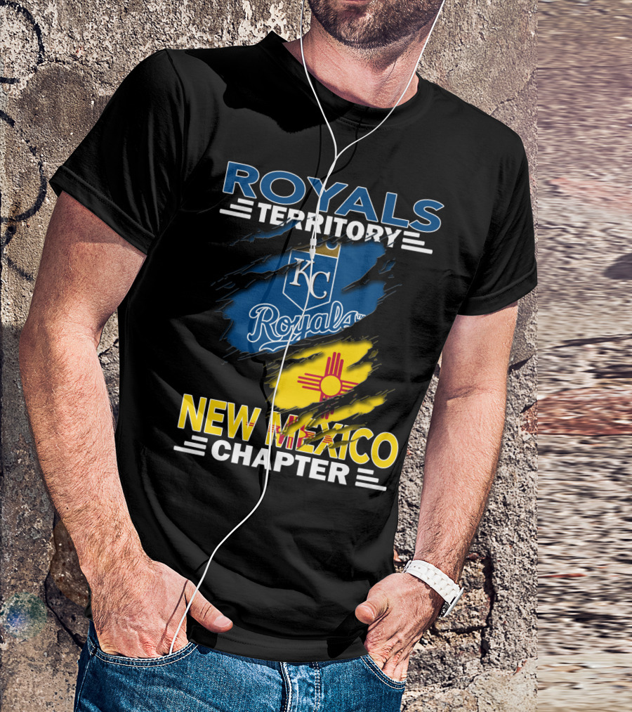 Royals Territory New Mexico Chapter Kansas City Royals Logo Zia Sun T-Shirt