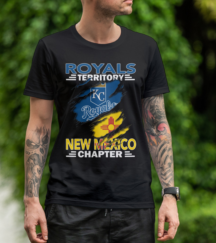 Royals Territory New Mexico Chapter Kansas City Royals Logo Zia Sun T-Shirt
