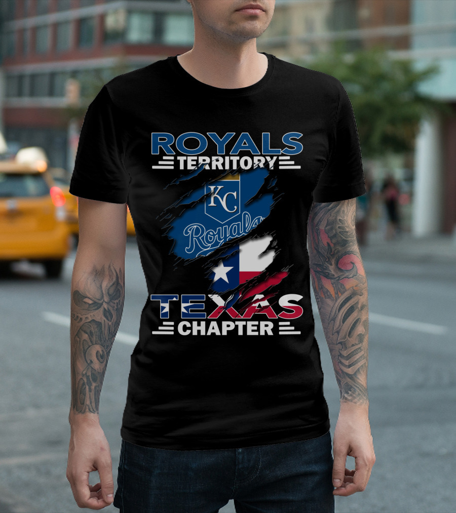 Royals Territory Texas Chapter KC Royals Texas Flag T-Shirt