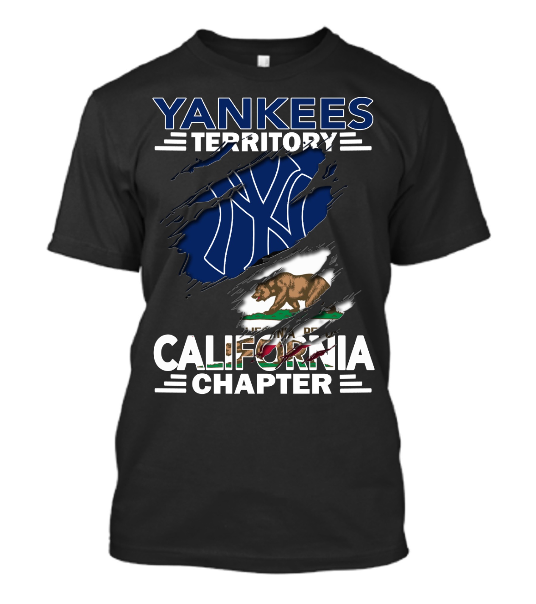 Yankees Territory California Chapter Bear Flag Symbolism T-Shirt