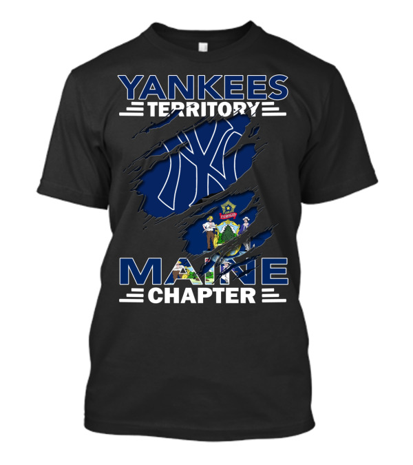 Yankees Territory Maine Chapter Emblem With State Seal T-Shirt