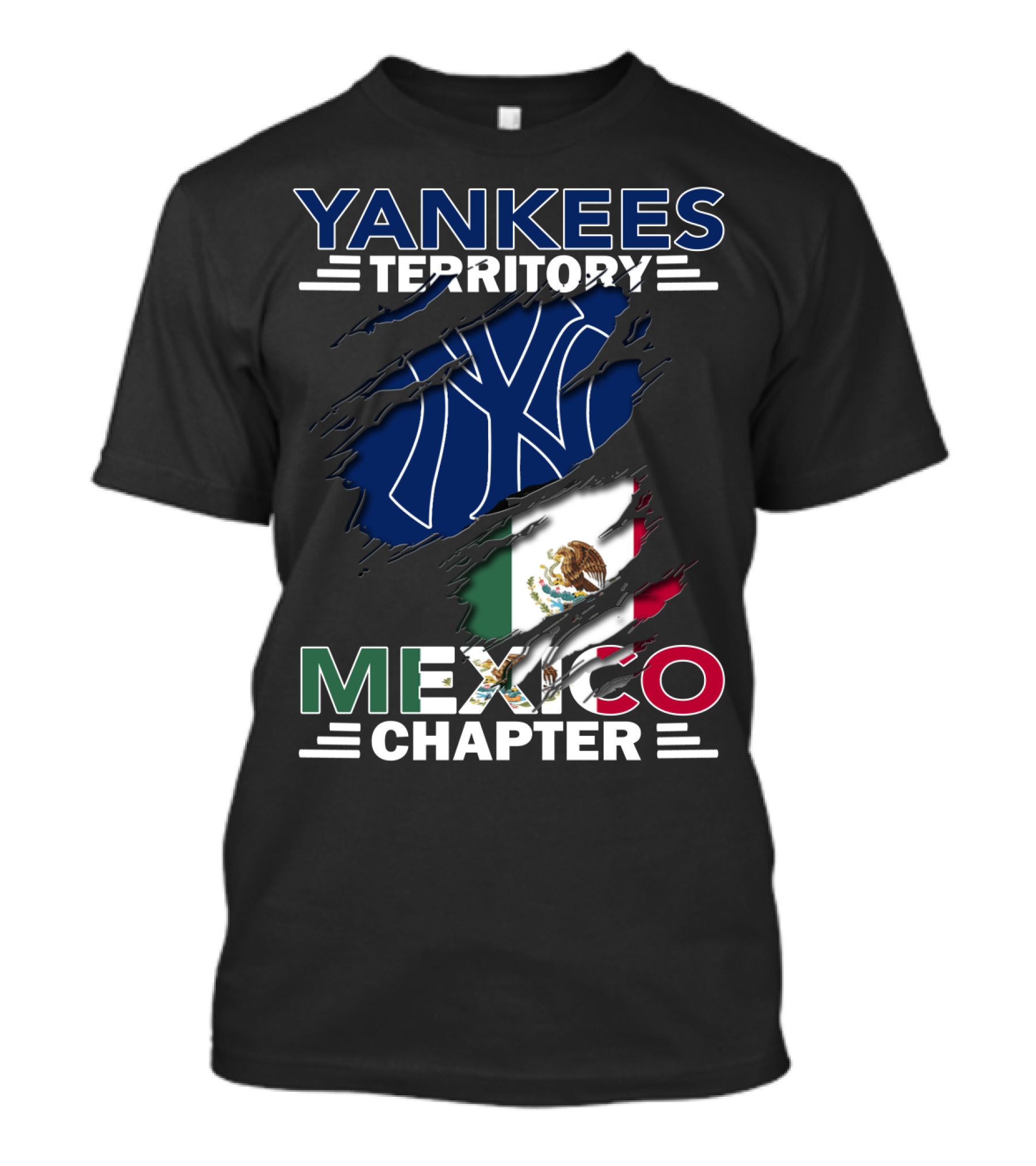 Yankees Territory Mexico Chapter Flag T-Shirt