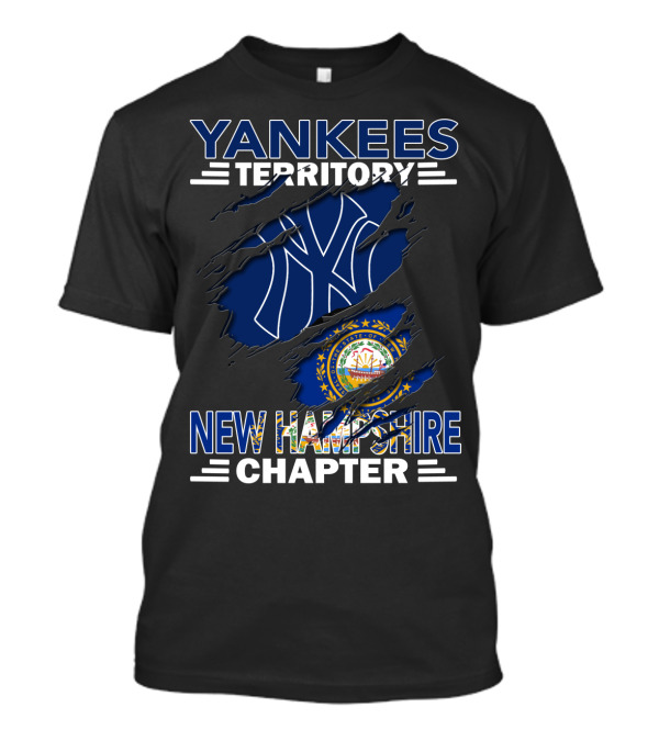 Yankees Territory New Hampshire Chapter Yankees Logo State Seal T-Shirt