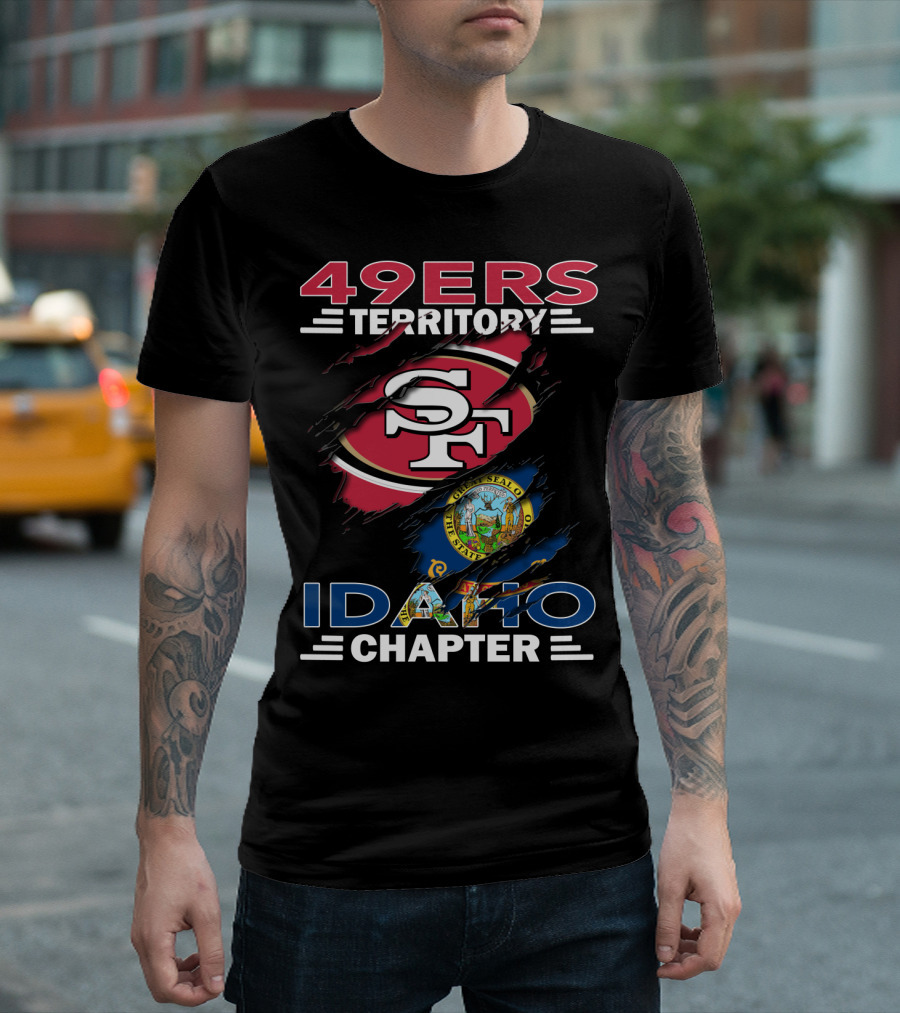 49ers Territory SF Logo Idaho State Emblem Idaho Chapter T-Shirt
