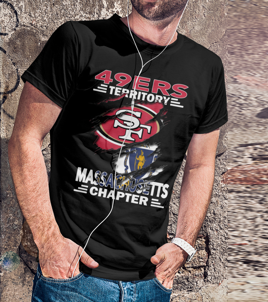 49ers Territory SF Logo Massachusetts Chapter T-Shirt