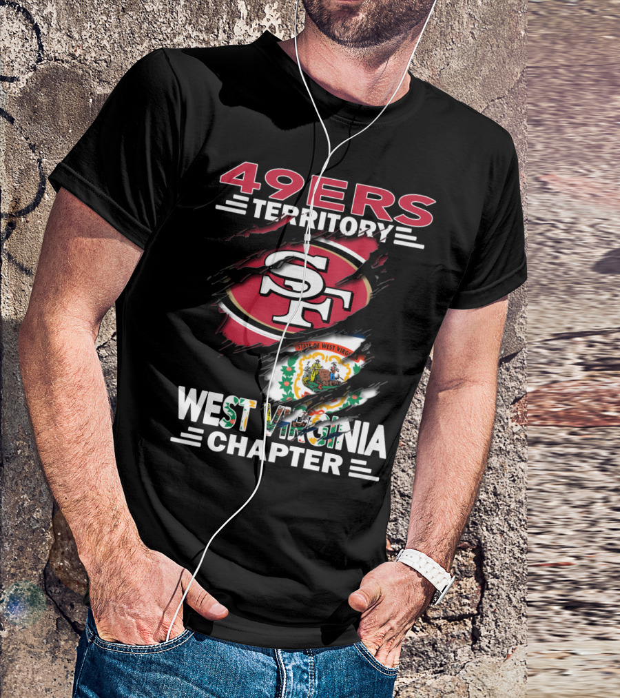 49ers Territory SF Logo West Virginia Chapter State Seal T-Shirt