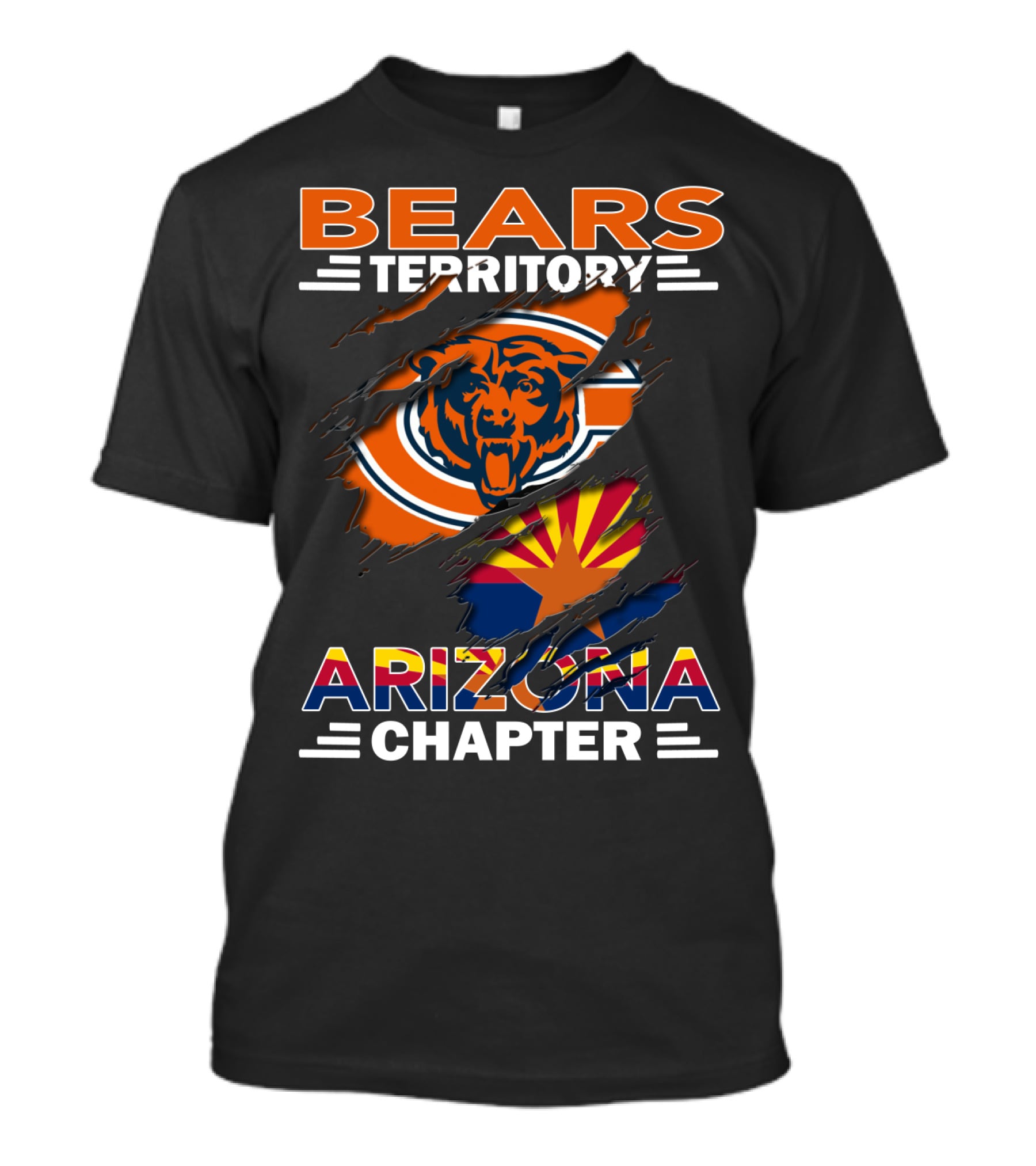 Bears Territory Arizona Chapter Chicago Football Fan Zone T-Shirt