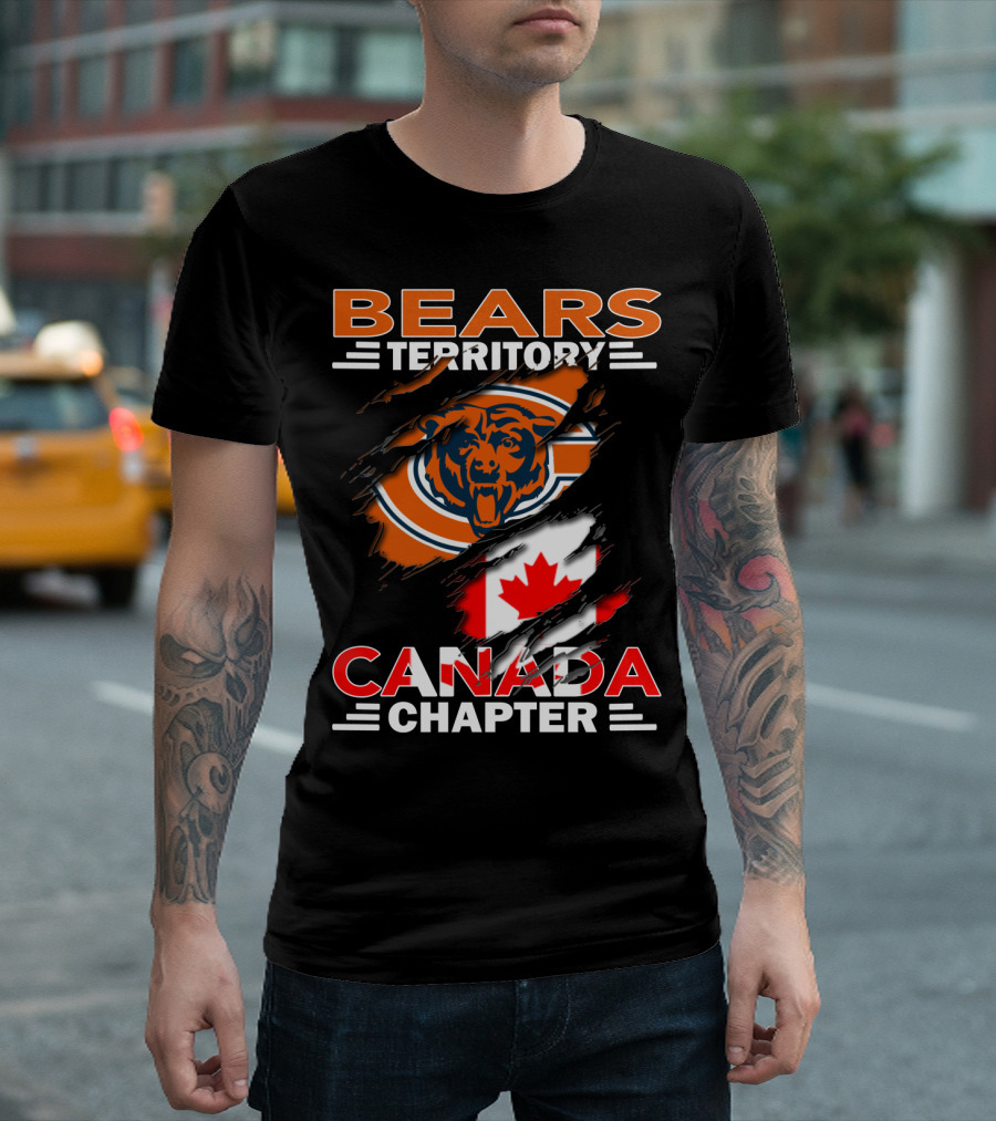 Bears Territory Canada Chapter Canadian Flag Bear T-Shirt