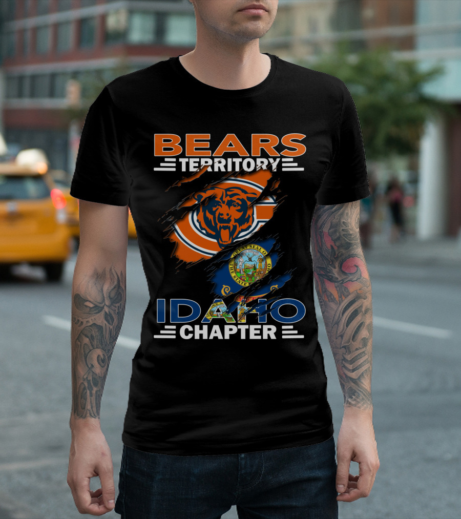 Bears Territory Idaho Chapter Chicago Bears State Seal T-Shirt