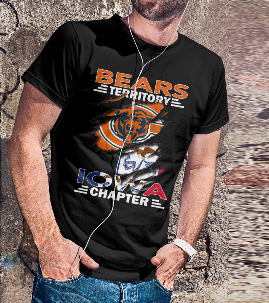Bears Territory Iowa Chapter Chicago Bears Fan Club T-Shirt