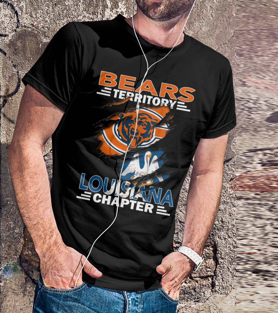Bears Territory Chicago Logo Louisiana Chapter T-Shirt